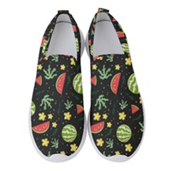 Watermelon Berries Patterns Pattern Women s Slip On Sneakers by uniart180623