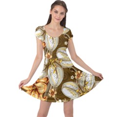 Flowers Pattern Floral Patterns Decorative Art Cap Sleeve Dress by uniart180623