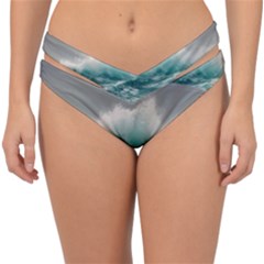 Big Storm Wave Double Strap Halter Bikini Bottoms by uniart180623