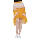 Beer Texture Drinks Texture Frill Hi Low Chiffon Skirt View1