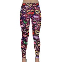 Funny Monster Mouths Classic Yoga Leggings by uniart180623