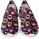 Funny Monster Mouths Kids  Slip On Sneakers View1