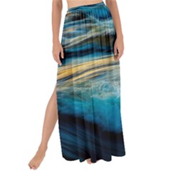 Waves Abstract Maxi Chiffon Tie-up Sarong by uniart180623