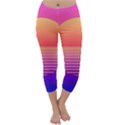 Sunset Summer Time Capri Winter Leggings  View1