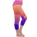 Sunset Summer Time Capri Winter Leggings  View3