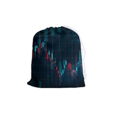 Flag Patterns On Forex Charts Drawstring Pouch (medium) by uniart180623