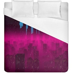 Futuristic Cityscape Duvet Cover (king Size) by uniart180623