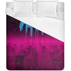 Futuristic Cityscape Duvet Cover (california King Size) by uniart180623