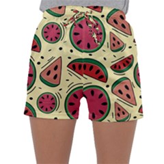 Watermelon Pattern Slices Fruit Sleepwear Shorts by uniart180623