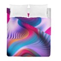 Colorful 3d Waves Creative Wave Waves Wavy Background Texture Duvet Cover Double Side (Full/ Double Size) View2