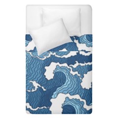 Waves Aesthetics Illustration Japanese Duvet Cover Double Side (single Size) by uniart180623