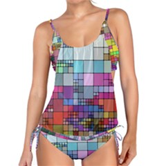 To Dye Abstract Visualization Tankini Set by uniart180623