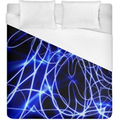 Lines Flash Light Mystical Fantasy Duvet Cover (king Size) by Dutashop