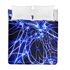 Lines Flash Light Mystical Fantasy Duvet Cover Double Side (full/ Double Size) by Dutashop