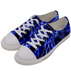 Lines Flash Light Mystical Fantasy Men s Low Top Canvas Sneakers by Dutashop