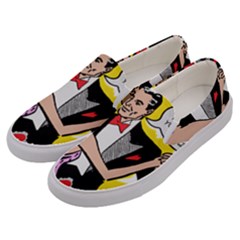 G Is For Gaslight Funny Dance1-01 Men s Canvas Slip Ons by shoopshirt