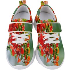 Gathering Sping Flowers Wallpapers Kids  Velcro Strap Shoes by artworkshop