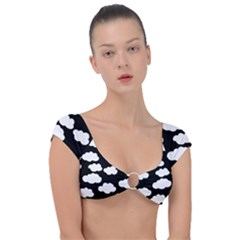 Bw Clouds Cap Sleeve Ring Bikini Top by ConteMonfrey