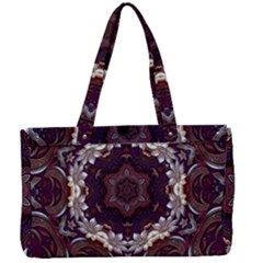 Rosette Kaleidoscope Mosaic Abstract Background Canvas Work Bag by Simbadda