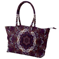 Rosette Kaleidoscope Mosaic Abstract Background Canvas Shoulder Bag by Simbadda