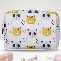 Seamless Pattern Cute Animals Make Up Pouch (medium) by Simbadda