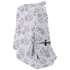 Cute Pattern With Easter Bunny Egg Travelers  Backpack by Simbadda