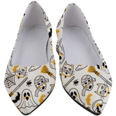 Funny Hand Drawn Halloween Pattern Women s Block Heels  by Simbadda