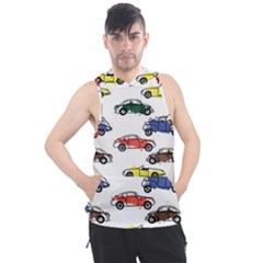 Cars Pattern Men s Sleeveless Hoodie by Simbadda