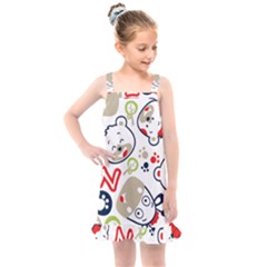 Animals Pattern Kids  Overall Dress by Simbadda