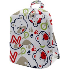 Animals Pattern Zip Up Backpack by Simbadda