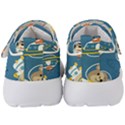 Seamless-pattern-funny-astronaut-outer-space-transportation Kids  Velcro Strap Shoes View4