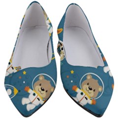 Seamless-pattern-funny-astronaut-outer-space-transportation Women s Block Heels  by Simbadda