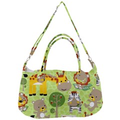 Funny Animals Cartoon Removable Strap Handbag by Simbadda