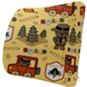 Seamless Pattern Funny Ranger Cartoon Seat Cushion View3