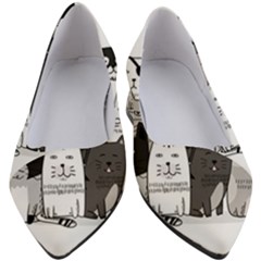 Cute Cat Hand Drawn Cartoon Style Women s Block Heels  by Simbadda