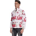 Hand Drawn Valentines Day Element Collection Men s Puffer Bubble Jacket Coat View2