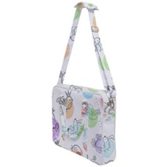 Cartoon-bird-cute-doodle-bird Cross Body Office Bag by Simbadda