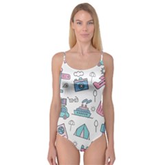 Transportation Seamless Pattern Camisole Leotard  by Simbadda