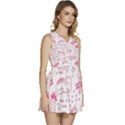 Cute-girly-seamless-pattern Sleeveless High Waist Mini Dress View3