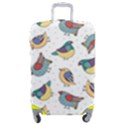 Seamless-pattern-with-hand-drawn-bird-black Luggage Cover (Medium) View1