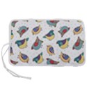 Seamless-pattern-with-hand-drawn-bird-black Pen Storage Case (L) View1