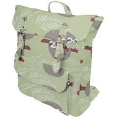 Sloths-pattern-design Buckle Up Backpack by Simbadda