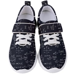 Mathematical-seamless-pattern-with-geometric-shapes-formulas Women s Velcro Strap Shoes by Simbadda