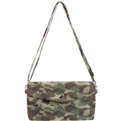 Camouflage Design Removable Strap Clutch Bag by Excel