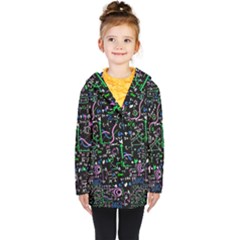 Math-linear-mathematics-education-circle-background Kids  Double Breasted Button Coat by Simbadda