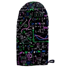 Math-linear-mathematics-education-circle-background Microwave Oven Glove by Simbadda