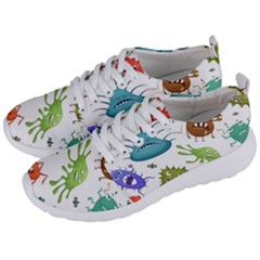 Dangerous-streptococcus-lactobacillus-staphylococcus-others-microbes-cartoon-style-vector-seamless-p Men s Lightweight Sports Shoes by Simbadda