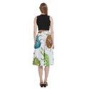 Dangerous-streptococcus-lactobacillus-staphylococcus-others-microbes-cartoon-style-vector-seamless-p A-Line Full Circle Midi Skirt With Pocket View4