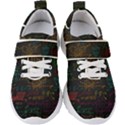 Mathematical-colorful-formulas-drawn-by-hand-black-chalkboard Kids  Velcro Strap Shoes View1