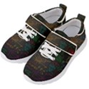 Mathematical-colorful-formulas-drawn-by-hand-black-chalkboard Kids  Velcro Strap Shoes View2